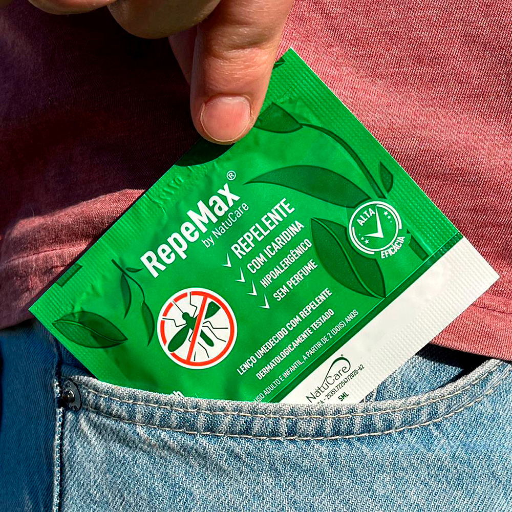 LENÇO UMEDECIDO COM REPELENTE REPEMAX - Imagem 2